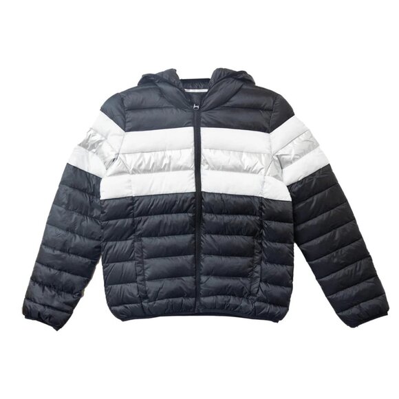 Numero by Free People Quilted Packable Hooded Full Zip Puffer Jacket Size Large - Picture 1 of 10